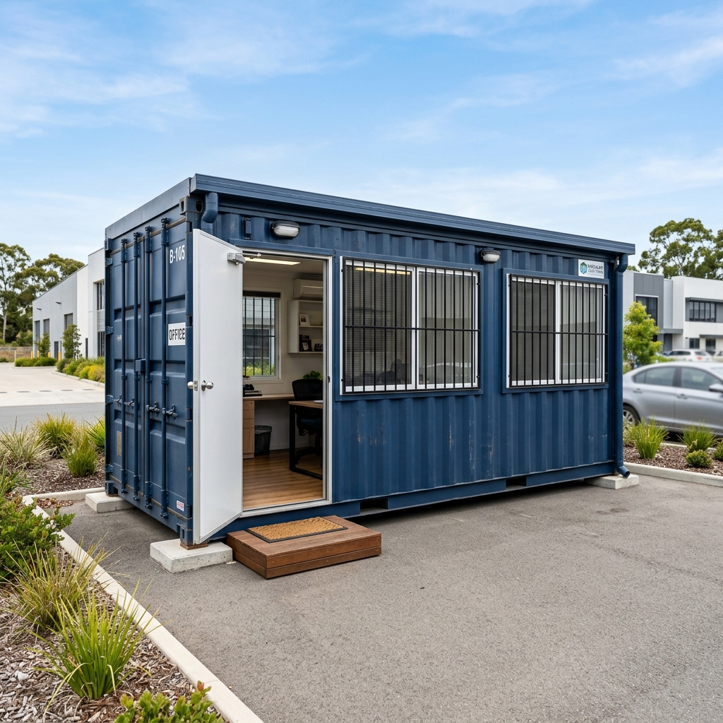 Blue Office Container